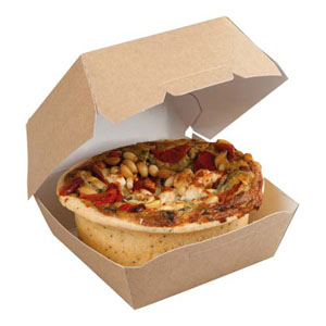 Kraft Burger Box - PE Coated Large - 50x Per Pack